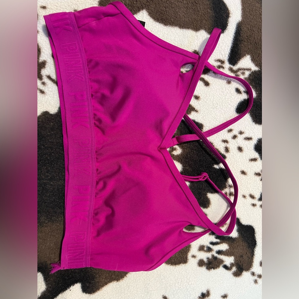 Pink Sports Bra